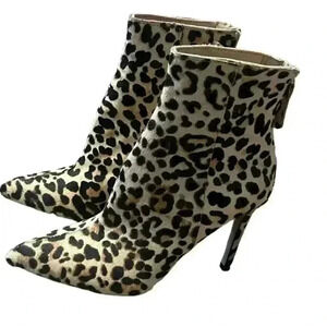 Steve Madden Womens Faris Leather Heels Ankle Boots size 6.5